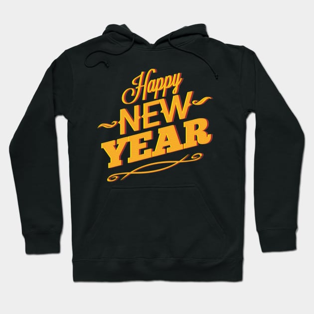 Happy new year Hoodie by gold package